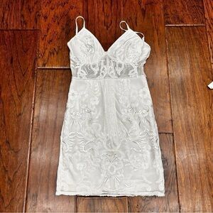 Lulus women’s see through sequin designed mini dress